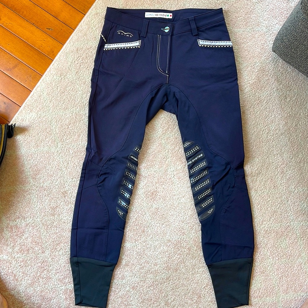 Amino Limited Edition Italian Blue Riding Pants Breeches size I-40
